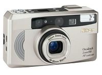 Nikon Corp, Japan Nikon One Touch Zoom 90 AF Quartz Date 35mm Film Camera w/Nikon Zoom Lens 38-90mm Macro Lens (Gold Color Version)
