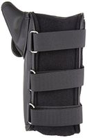Rolyan Workhard Wrist and Thumb Spica Splint for Right Wrist, Quality Durable Leather Thumb & Wrist Support with Padded Lining & Straps for Tendonitis, Inflammation, Carpal Tunnel, Tendinitis, Large