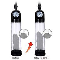 2019 UP Penis Vacuum Pump XL with Durable Sleeves Press Ball Meter for Powerful Tight Suction Penis Enlargement Pump with Clear Cylinder Marker Quick Air Release Valve Safe Pumping 9 Inch Measurement