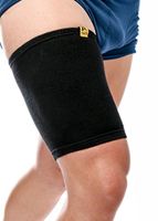 AGON Thigh Compression Sleeve Brace Support Compression Recovery Thighs Wrap Pain Relief for Sore Hamstring Groin Quad Sweat Men & Women Hip Injury Thigh Compressions Trimmer Active Sports (Large)