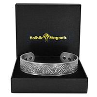 Mens X-Large Copper Magnetic Bracelet by Holistic Magnets (Tarnish-Free) Celtic Bracelet Arthritis Pain Relief Magnetic Therapy Healing Bangle Gift Boxed (TKP)-Trinity Knot (XL: Wrist 8-9.5 inch)
