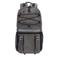 PACMAXI Oxygen Backpack Portable Oxygen Bag for Wheelchair, Scooter, Rollator, Oxygen Accessories Backpack with Reflective Strap for Women, Men, Elder, Fits M2, A/M4, ML6, B/M6, M7, C/M9 (Gray)