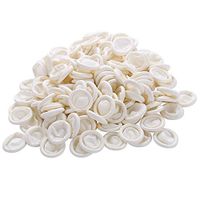 Disposable Natural Finger Cots Latex Powder Free Medium Rubber Fingertips Protective for Medical Application, Nail Art, Electronic Repair, Painting, Jewelry Cleaning