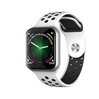 ROWEQPP Multifunctional Waterproof F8 Smartwatch Heart Rate Blood Pressure Smartwatch Support iOS Android Silver White