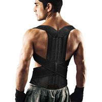 Fully Adjustable Back Support Brace Improves Posture and Provides Lumbar Back Brace for Posture Corrector and Lower and Upper Back Pain Relief for Men and Women(S-XXL)