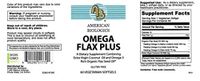 American Biologics Omega Flax Plus 60 Softgels