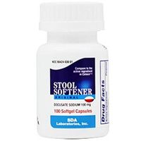 Docusate Sodium 100mg , 100 Capsules