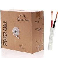 Speaker Cable 2 Conductors with Pull Box/High Performance Speaker Wire Oxygen Free Pure Copper/Loud Audio Wire (250FT, 12AWG / 2)