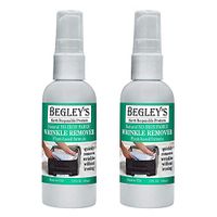 Begley's Best Natural No-Iron Wrinkle Remover, Quick Fix Wrinkle Release, Static Cling Remover, Fabric Freshener - Plant-Based Formula, USDA Certified Biobased - Refreshing Citrus, 3 oz Travel Size