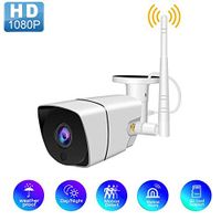 Wireless 1080P Outdoor WiFi Security Camera, 2MP HD IP Home Surveillance Camera System with Super Night Vision,Motion Detection,IP66 Waterproof for Indoor Outdoor Bullet Camera, SD Card Support (