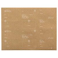 to and from Snowflake Kraft Christmas Gift Tags / 60 Holiday Gift Tags