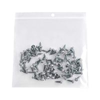 Clear Hang Hole Poly Bag, Reclosable Plastic Bags, 9 x 12 Inch, 4 Mil, 100 Pack