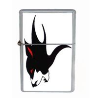 Wolf Tattoo Native American Wind Proof Dual Torch Refillable Lighter D-495