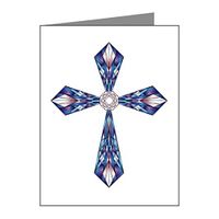 Note Card Stained Glass Cross