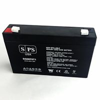 SPS Brand 6V 7Ah Replacement Battery for CSB GH672 Sealed Lead Acid Battery