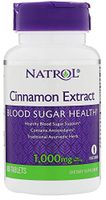 Natrol Cinnamon Extract 1000mg Tablets, 80-Count (Pack of 4)