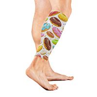 SLHFPX Leg Sleeve Coloful Donut Sweet Compression Socks Support Non Slip Calf Sleeves - Improve Circulation for Shin Splint, Calf Pain Recovery, Running, Cycling, Travel, Sports 1 Pair