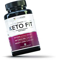 Keto Fit Keto Diet Pills: Vegan Keto Fat Burner Weight Loss Pills with Exogenous Ketones Beta-Hydroxybutyrate (BHB) Salts, Apple Cider Vinegar & Caffeine, Burn Fat Not Carbs, 60 Veggie Caps