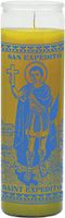 Indio Products St Expeditus Yellow Candle - Silkscreen 1 Color 7 Day