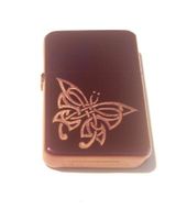 Vector KGM Thunderbird Custom Lighter - Tribal Celtic Weave Butterfly Tattoo Logo Sparkle Purple ICE High Polish Chrome Logo High Polish Chrome Rare!