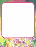 Floral Multi Colored Stationery Printer Paper 26 Sheets