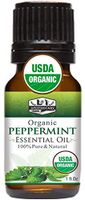 1 fl. Oz / 30 ml Organic Peppermint Essential Oil, USDA Certified Organic Peppermint Essential Oil, 100% Pure, Natural Peppermint Essential Oil