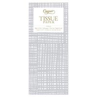 Caspari Raffiné Tissue Paper in Silver, 8 Sheets Included