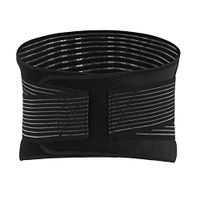 BOLLAER Sports Back Brace, Lumbar Support Belt Professional Waist Cincher to Promote A Trimmer Slimming Abs & Back Support Protection Against Sports (XL)
