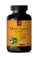 Mood Food Supplement - Mood Support Complex - Natural Formula - folic Acid Capsules - 1 Bottle 60 Vegetable Capsules