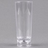 Fineline Tiny Temptations 6413-CL 2 oz. Tiny Barware Clear Cordial Plastic Shot Glass - 10/Pack
