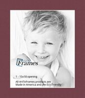 15x18 Merlot / Maple Leaf Custom Mat for Picture Frame with 11x14 opening size (Mat Only, Frame NOT Included)