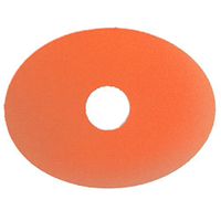 GrifGrips Oval Sports Grip Adhesive Patch for Tubed Insulin Pumps - Pack of 15 (Orange)