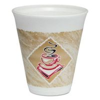 Solo 12X16GPK Cafe G Foam Hot/Cold Cups, 12 oz, Brown/Red/White, 20/Pack