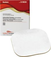 Hollister Restore Hydrocolloid Dressing with Foam Backing 4" L x 4" W Size Square Shape (Box of 5 Each)