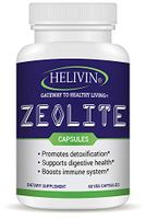 Helivin Zeolite Capsules for Detoxification – No Magnesium Stearate or Other Fillers - Veggie Capsules