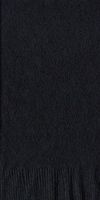 200 Black Dinner / Hand Towel Plain Solid Napkins