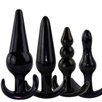 Oolong Black 4 Pieces Set of Pull B-EADS Ȁmâl Plúg for Women