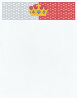 NEW Crown Letterhead Stationery Paper 26 Sheets