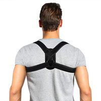 Dilwe Posture Corrector, Adjustable Comfortable Back Support Brace Clavicle Support Straightener for Neck Pain Relief Posture Corrector