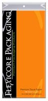 Flexicore Packaging Tangerine Orange Gift Wrap Tissue Paper Size: 15 Inch X 20 Inch | Count: 100 Sheets | Color: Tangerine
