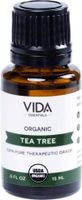 Tea Tree USDA Certified Organic Essential Oil, 15 ml (0.5 fl oz), 100% Pure, Undiluted, Best Therapeutic Grade (Acne, Diaper Rash, Arthritis, Teeth, Sunburn, Oily Skin & Hair)