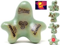 Divine (Ocean)(Single) Synergy Stone - Pro Hot Stone Massage Tool - Focused Relief for Neck, Arms, Hands, Back, Legs and Feet - Relaxing and Therapeutic - Free YouTube Training Videos