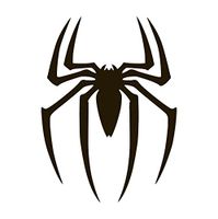 Spider Man Vinyl Sticker Decals for Car Bumper Window MacBook pro Laptop iPad iPhone (6" x 4.4", Black)