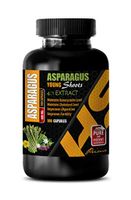 Heart Support Vitamin - Asparagus Young Shoots 4:1 Extract 600 MG - Asparagus Pills - 1 Bottle 100 Capsules