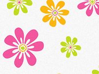 Candy Stripe Daisies Daisy Flowers Tissue Paper for Gift Wrapping 20"x30" Sheets - 50ct