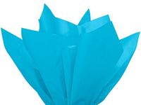 100 Gift Grade Tissue Paper Sheets - 15" x 20" Soft fold Packed Bulk Buy!!! Choose Color (Turquoise)