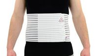 ITA-MED Men’s Breathable Abdominal/Back Support Binder AB-208: White X-Large