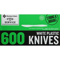 Product of Member's Mark Plastic Knives, Heavyweight, White (600 ct.) - [Bulk Savings]