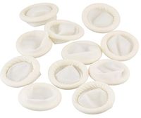 VNDEFUL 130PCS Disposable Latex Rubber Fingertips Protective Finger Gloves for Jewelry Cleaning, Electronic Repair, Painting, Crafting Industrial Apply -White