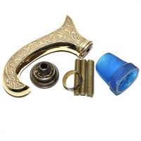 Nautical World Antique Style Designer Brass Handle Victorian Vintage for Wooden Walking Stick, Affordable Gift Decorative Walking Cane Fashion Statement for Men/Women/Seniors/Grandparents! Item